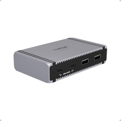 CalDigit E5 - Thunderbolt 5 Element 5 Hub - 9 Ports, 4 x Thunderbolt 5/USB4 v2, 3 x USB-A & 2 x USB-C 10Gb/s, Single 8K, Dual 6K/8K, or Two 4K@240Hz Displays, 90W Charging, 0.8m Cable 180W PSU by CalDigit