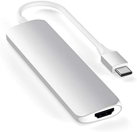 Satechi USB C Hub Multiport Adapter, USB-C Docking Station with 4K HDMI, 60W USBC PD Charging, 2 USB-A, for MacBook Air/Pro M5/M4, Dell, HP, Surface, Lenovo - Silver, Slim Classic - Image 3