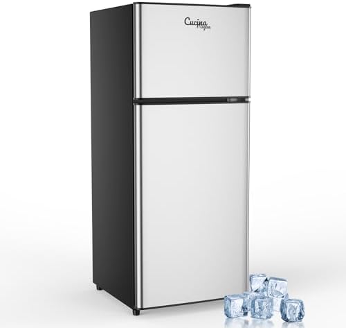 3.8 Cu Ft Mini Fridge for Bedroom Small Fridge, Small Refrigerator by CucinaMagica