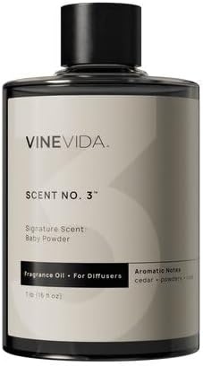 VINEVIDA [16 Fl Oz] Baby Powder Fragrance Oil for Cold Air Diffusers, Essential Oils for Diffuser Oil Refill & Air Freshener Room Spray by VINEVIDA