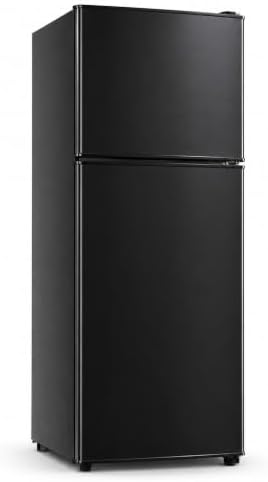 6.5 Cu.Ft Mini Fridge with Freezer, 2-Door Compact Refrigerator for Dorm/Office/Bedroom, Energy Efficient & Quiet, Silver by WINRIZZ