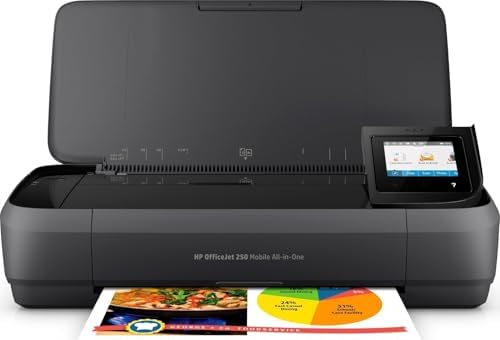 HP OfficeJet 250 Wireless Mobile Printer, Scanner, Copier - Black, Battery Included (CZ992A) by Unknown