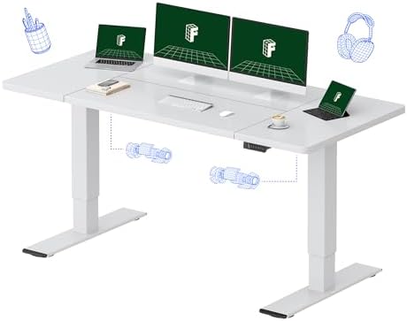 FLEXISPOT 71"x32" Electric Standing Desk, White by Unknown