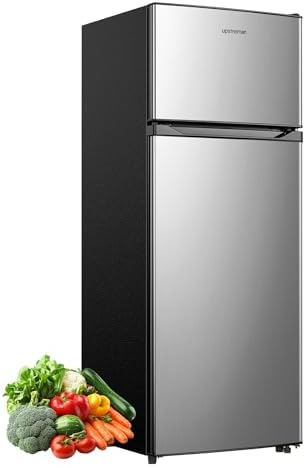 Upstreman 7.7 Cu.Ft. Refrigerator with Freezer Double Door Refrigerator by StartUpLiveBetter