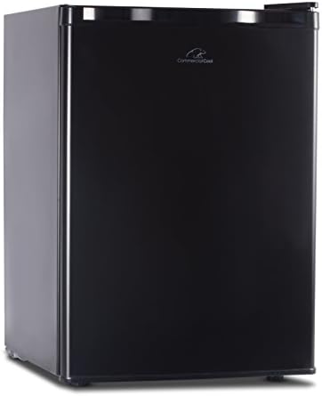 Commercial Cool CCR26B Compact Single Door Refrigerator and Freezer, 2.6 Cu. Ft. Mini Fridge, Black by CommercialCool