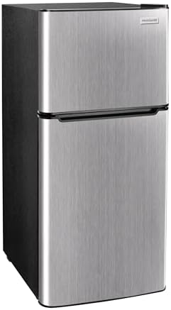FRIGIDAIRE 2 Door Refrigerator/Freezer, 4.6 cu ft, Black Stainless Steel, Gunmetal - Image 2