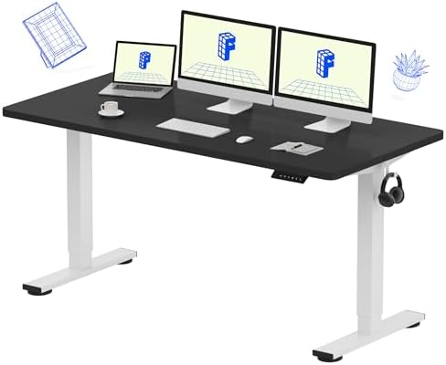 FLEXISPOT EN1 60"x24" One-Piece Standing Desk, Black by Unknown
