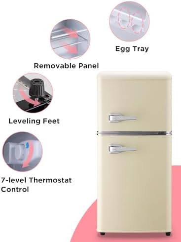 F.W.WOOLWORTHS 3.5 Cu.Ft Refrigerator with Freezer - Image 4