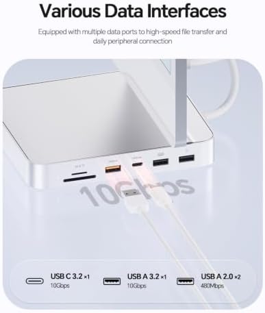 11-in-1 USB C Hub for iMac 24" 2021-2024 with M.2 NVMe 4TB SSD Enclosure - Image 5