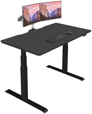 Vari Classic Electric Standing Desk – 60x30 – Black/Black by Unknown