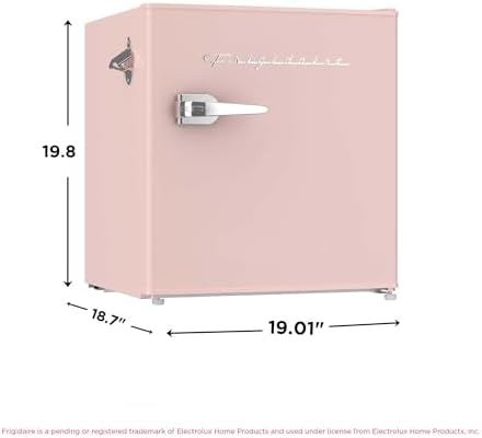 Frigidaire Coral EFR176- AMZ EFR176 Retro Mini Refrigerator-Energy Saving-Adjustable Thermostat Control-Side Mounted Bottle Opener-Ideal for for Dorm, Office, RV, Garage, Apartment 1.6 Cubic Feet - Image 5