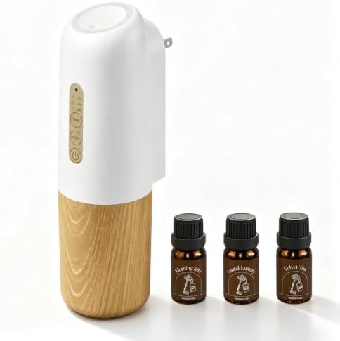 ASAKUKI Waterless Diffuser for Home, Plug in Essential Oil Diffuser by ASAKUKI