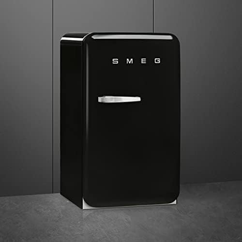 Smeg FAB10 50's Retro Style Aesthetic Refrigerator with 4.48 Cu Total Capacity, 2 Glass Shelves, LED Internal Light, 22-Inches, Black Right Hand Hinge Made In Italy - Image 3