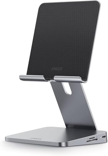Anker USB C Hub for iPad, 551 USB-C Hub (8-in-1), with Foldable Tablet Stand, iPad Pro Dock, 4K HDMI, 2 USB-A Data Ports, for iPad Pro 5th Gen/iPad Air 5th Gen/iPad mini 6th and Later (Silver) by Anker