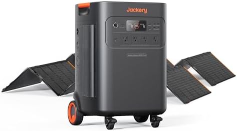 Jackery Solar Generator 5000 Plus and 2x500X Panels, 5040Wh, 7200W Output by Unknown