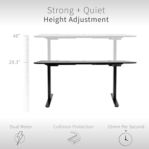 VIVO Dark Gray 60 x 24 in Standing Desk, DESK-KIT-E2W1G - Image 2