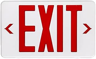 GZRUIYANG Red Exit Sign, LED Emergency Exit Light with Battery Backup, UL Listed, AC 120/277V, Exit Signs with Emergency Lights, Commercial Emergency Lights for Business - 1 Pack by GZRUIYANG