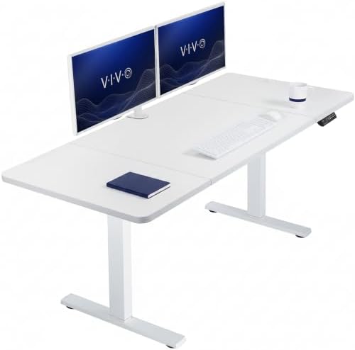 VIVO White 60 x 30 in Standing Desk, DESK-KIT-1W6W-30 by VIVO