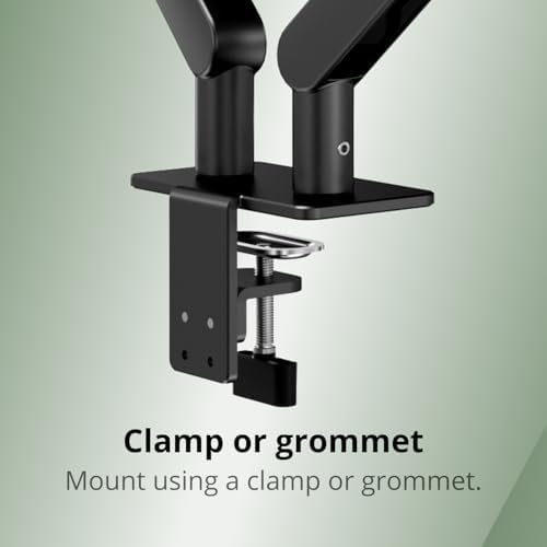 AOC Dual Monitor Stand Arm Desk Mount for 17-34 Inch Monitors, AM420G - Image 4