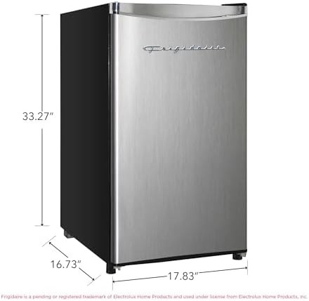 Frigidaire EFR323 3.2 cu ft Compact Fridge, Mini Refrigerator, Stainless Steel, Platinum Series - Image 3