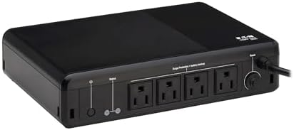 Eaton Tripp Lite BC600R 600VA Small UPS 300W Battery Backup Surge Protector by TrippLite