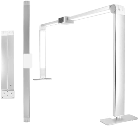Nail Desk Light,Touch Screen LED Desk Lamp for Nails Tech,Foldable Table Lamp for Nail Art Salon Manicure,Makeup,Eyelash Extensions,Tattoo Lighting,3 Colors Light, Adjustable Brightnes by Wenxintek