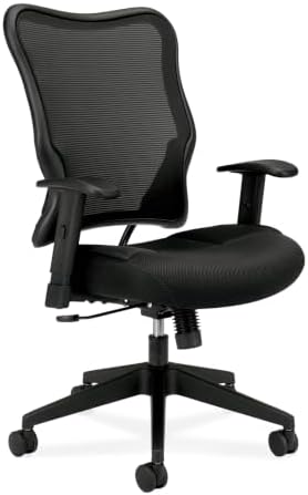 HON Wave Ergonomic Office Chair, Lumbar Support, Desk Chair, Black by HON