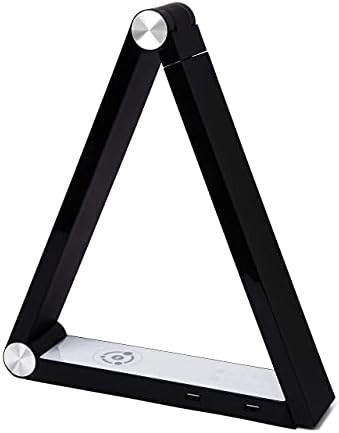 Modern LED Desk Lamp with Dimmable Light Control Wireless Charging and 2 USB Ports for Home Office Dorms Bedroom Reading Light (Black) - Image 2