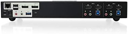 IOGEAR 2-Port Dual View DisplayPort KVMP Switch - 4K 60Hz - 2 DisplayPort In Per Channel - 2-Port USB 3.1 Hub 5Gbps - Keyboard Mouse Input - 7.1 HD Audio - Front Panel Selector - TAA Mac/Win - GCS1942 - Image 4