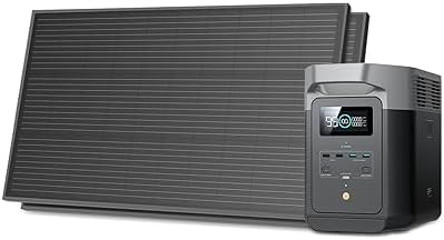 EF ECOFLOW Solar Generators DELTA 2 with 2x100W Solar Panels, 1024Wh 1800W by Unknown