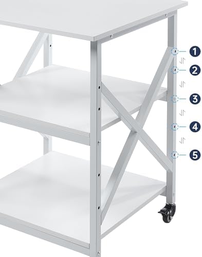 Fannova 3D Printer Stand 23.6"x23.6" with Height Adjustable Storage Shelf - Image 6