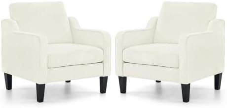 VINGLI Accent Chairs Set of 2, Modern Traditional Armchair for Living Room by VINGLI