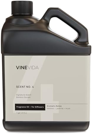 VINEVIDA [128 Fl Oz] Bamboo Garden Fragrance Oil for Cold Air Diffusers, Essential Oils for Diffuser Oil Refill & Air Freshener Room Spray by VINEVIDA