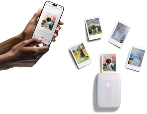 Fujifilm INSTAX Mini Link 3 Smartphone Printer | Clay White Bundled INSTAX Mini Instant Film | 20 Exposures + Microfiber Cleaning Cloth (3 Items) - Image 6
