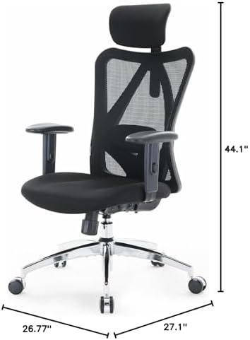 SIHOO M18 Ergonomic Office Chair, Upgraded Wheels, Mesh Back Desk Chair - Image 2