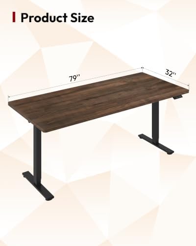 SANODESK 79''x32'' Large Electric Computer Height Adjustable Standing Desk - Image 2