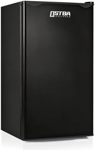 OSTBA 3.2 Cu.Ft Mini Fridge with Freezer, Single Door Compact Refrigerator by OSTBA