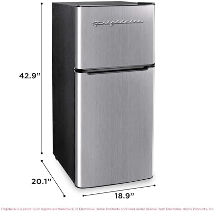Frigidaire EFR451 Refrigerator with Top Freezer - 2 Door Fridge with 4.6 Cu Ft, Platinum Series, Stainless Steel - Image 6