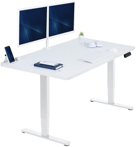 VIVO White 55 x 28 in Standing Desk, DESK-KIT-2W55W by VIVO
