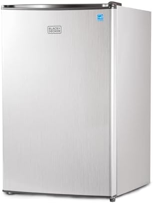 BLACK+DECKER 4.3 Cu. Ft. Compact Refrigerator, BCRK43V, Stainless Look by Unknown