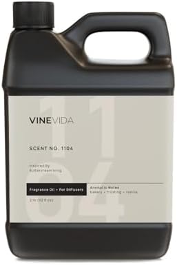 VINEVIDA [32 Fl Oz] Scent NO. 1104 Fragrance Oil For Cold Air Diffusers, Aromatic Notes of Buttercream frosting, creamy & Fresh bakery Essential Oils for Diffuser Oil Refill & Air Freshener Room Spray by VINEVIDA