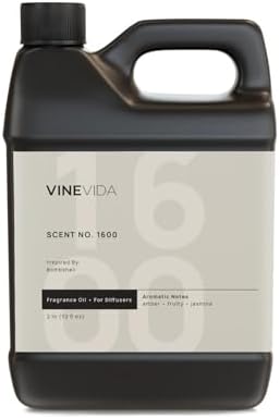 VINEVIDA [32 Fl Oz] Scent NO. 1600 Fragrance Oil for Cold Air Diffusers, Aromatic Notes of Amber Fruity Jasmine, Essential Oils for Diffuser Oil Refill & Air Freshener Room Spray by VINEVIDA