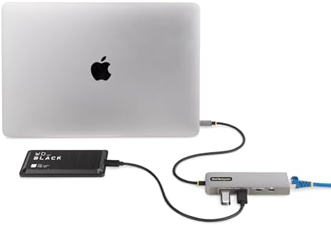 StarTech 3-Port USB-C Hub, 10Gbps, with 2.5GbE and 100W PD Pass-Through - Image 5