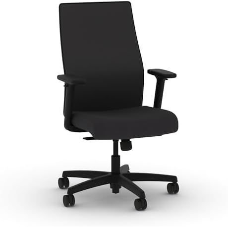 HON Ignition 2.0 Ergonomic Office Chair, Lumbar Support, Desk Chair, Onyx by HON