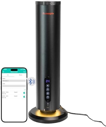 Air Diffuser Bluetooth Waterless Essential Oil Aromatherapy Diffuser with Timer, 1200 Sq Ft Coverage Fit for Home, Office, Bedroom & Spa by Unknown