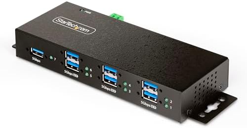 StarTech 7-Port Managed USB Hub 5Gbps, TAA (5G7AINDRM-USB-A-HUB) by StarTech
