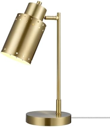 Globe Electric 15" Desk Lamp, Brass Finish, Metal, Adjustable, Reading Light, Home Office, Study Accessories by GlobeElectric