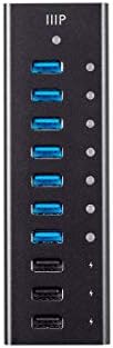 Monoprice 7-Port USB 3.0 Hub, Heavy Duty Aluminum, Plug and Play with 3 Charging Ports, AC Adapter - Image 2