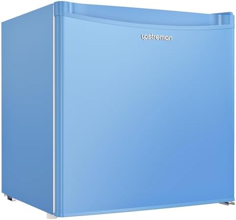 Upstreman 1.7 Cu.ft Mini Fridge with Freezer, Blue-FR17 by StartUpLiveBetter