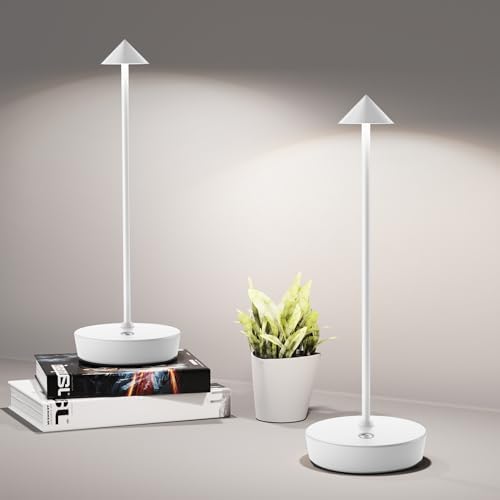 LED Cordless Table Lights Rechargeable 6000mAh Battery Outdoor Desk Lamp by SHANGCAI